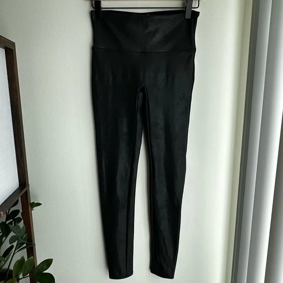 Spanx Faux Leather Shimmer Leggings - Picture 5 of 5